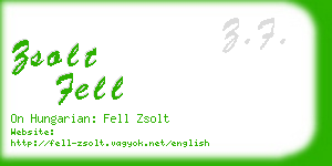 zsolt fell business card